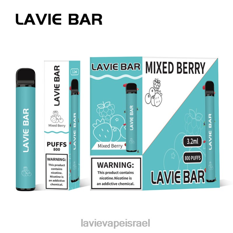 LAVIE Vape Israel - LAVIE BAR 800 שאיפות פירות יער מעורבים 8DBZL316