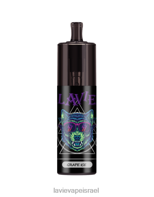 LAVIE Vape Israel - LAVIE COLOUR BAR בקרת זרימת אוויר של 10000 שאיפות קרח ענבים 8DBZL331
