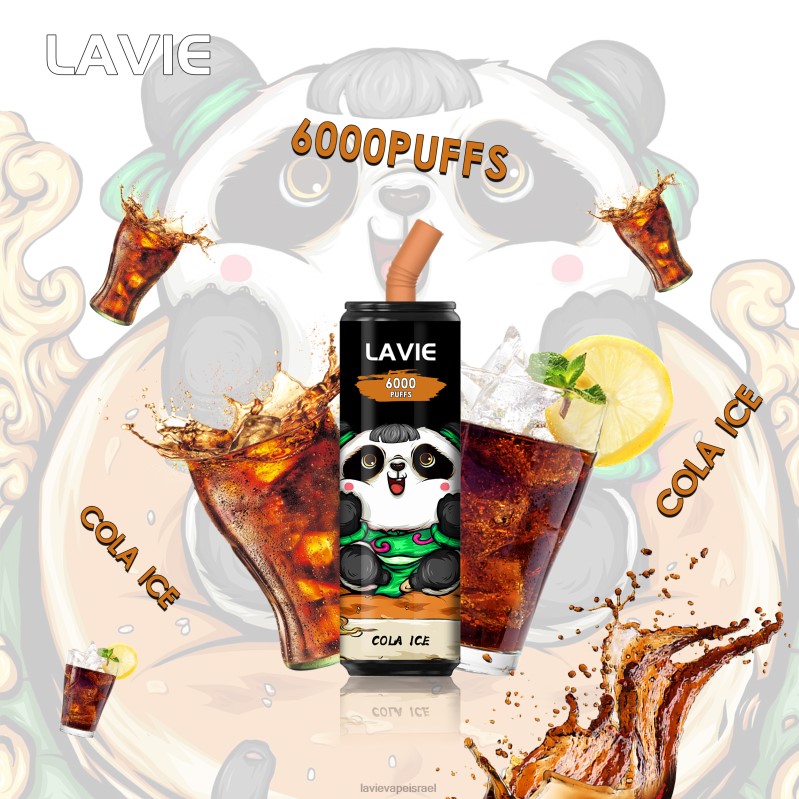 LAVIE Vape Israel - LAVIE Coke BAR 6000 שאיפות קרח קולה 8DBZL276