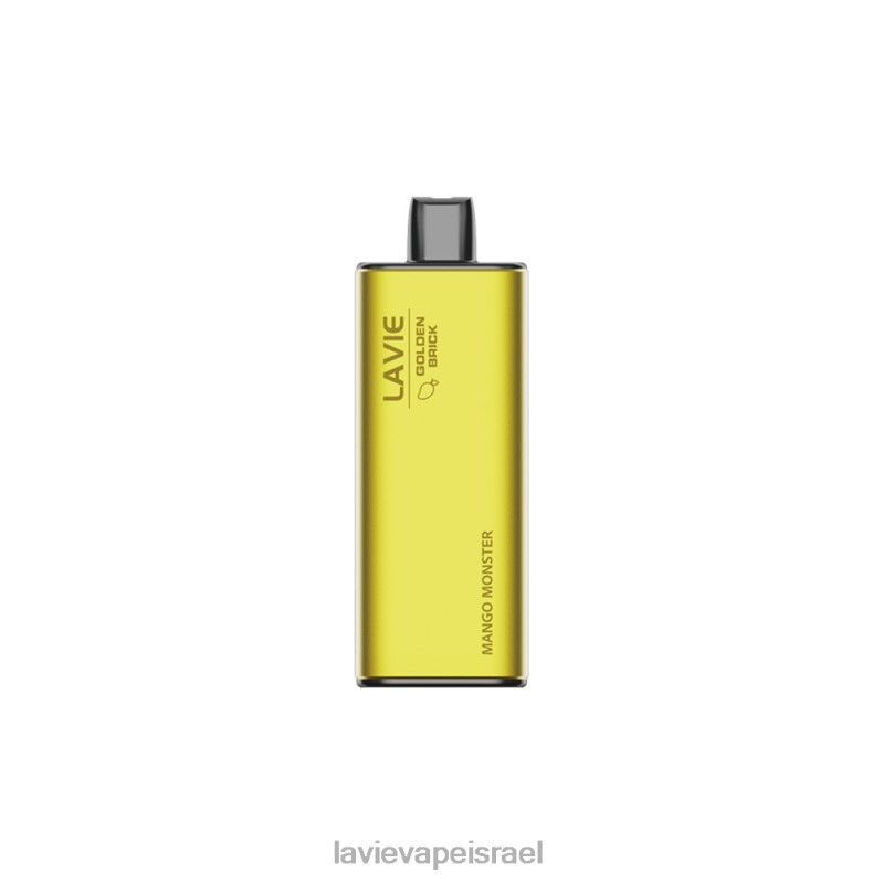LAVIE Vape Israel - LAVIE GOLDEN BRICK 10000 שאיפות מפלצת מנגו 8DBZL61