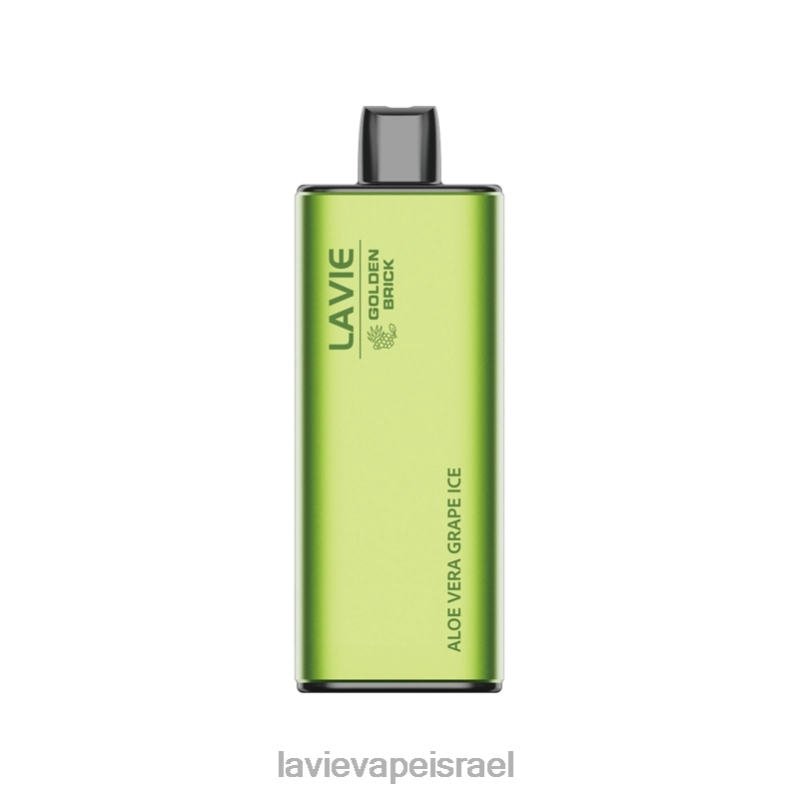 LAVIE Vape Israel - LAVIE GOLDEN BRICK 10000 שאיפות קרח ענבים אלוורה 8DBZL51