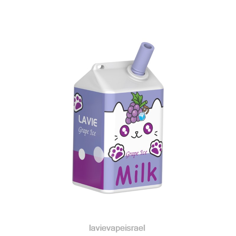 LAVIE Vape Israel - LAVIE MILK 7000 שאיפות קרח ענבים 8DBZL186