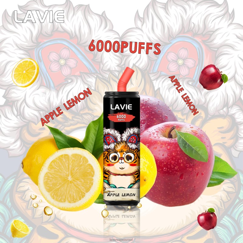 LAVIE Vape Reddit - LAVIE Coke BAR 6000 שאיפות לימון תפוח 8DBZL275