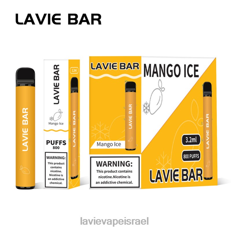 LAVIE Vape Review - LAVIE BAR 800 שאיפות קרח מנגו 8DBZL309