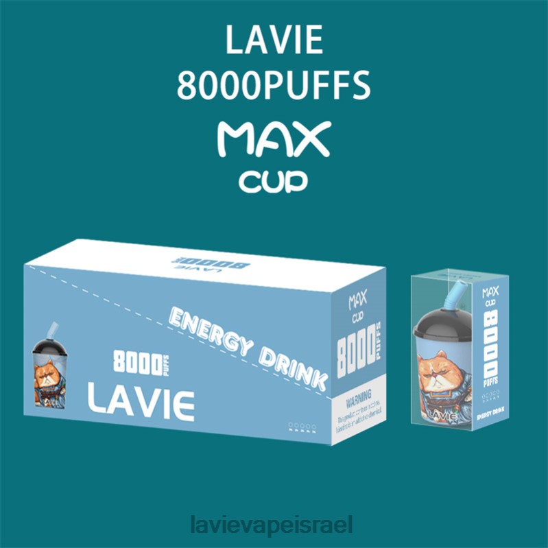 LAVIE Vape Review - LAVIE Max Cup 8000 שאיפות משקה אנרגיה 8DBZL259
