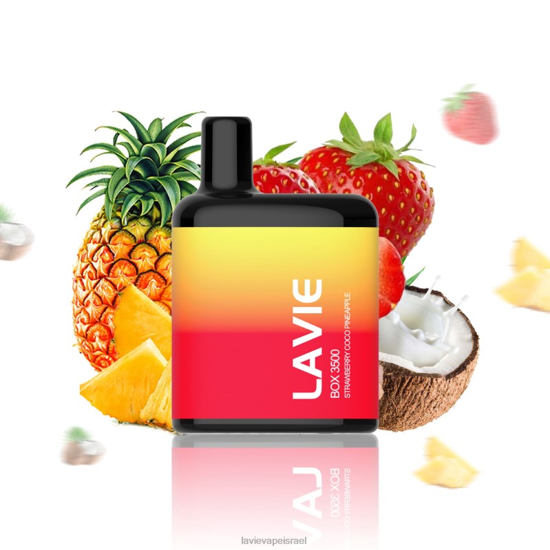 LAVIE יִשְׂרָאֵל - LAVIE BOX 3500 שאיפות תות קוקו אננס 8DBZL207