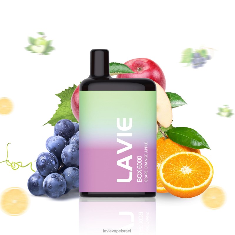 LAVIE יִשְׂרָאֵל - LAVIE BOX 6000 שאיפות תפוח תפוז ענבים 8DBZL202
