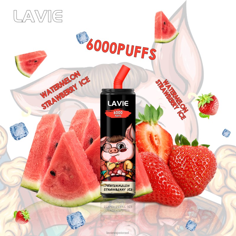 LAVIE יִשְׂרָאֵל - LAVIE Coke BAR 6000 שאיפות קרח תות אבטיח 8DBZL267