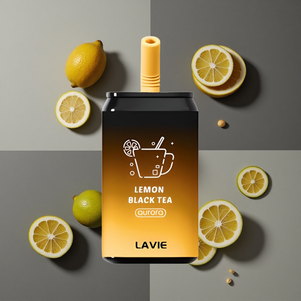 Lavie Aurora 11000 משיכות לימון תה שחור 22 מל
