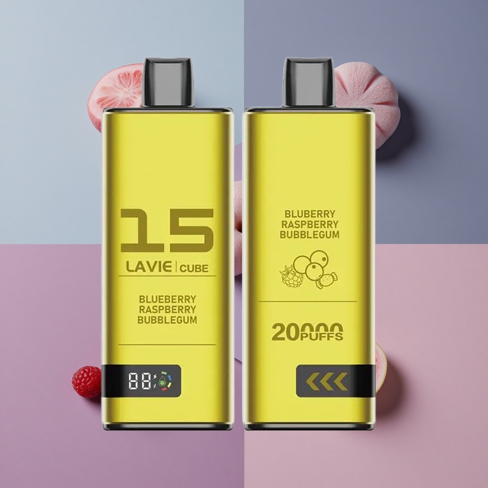 Lavie Cube 20000 Puffs וייפ חד פעמי אוכמניות פטל מסטיק