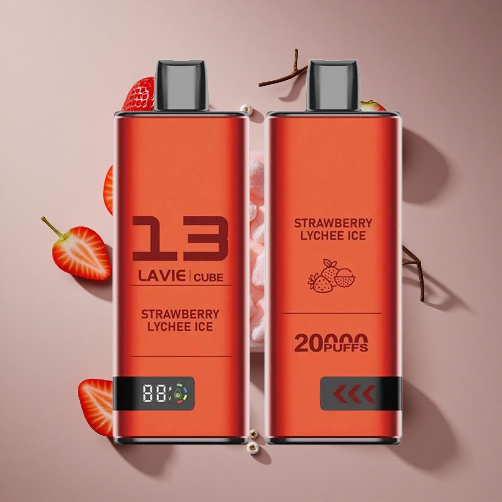 Lavie Cube 20000 Puffs ניקוטין מלח 25 תות ליצי קרח