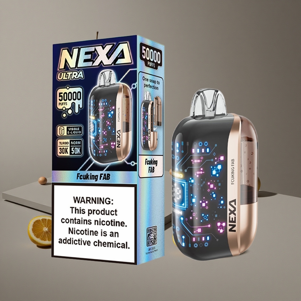 NEXA Ultra 50K סיגריה אלקטרונית חד פעמית עם 20ml קיבולת מוכנה מראש ו-50000 שאיפות