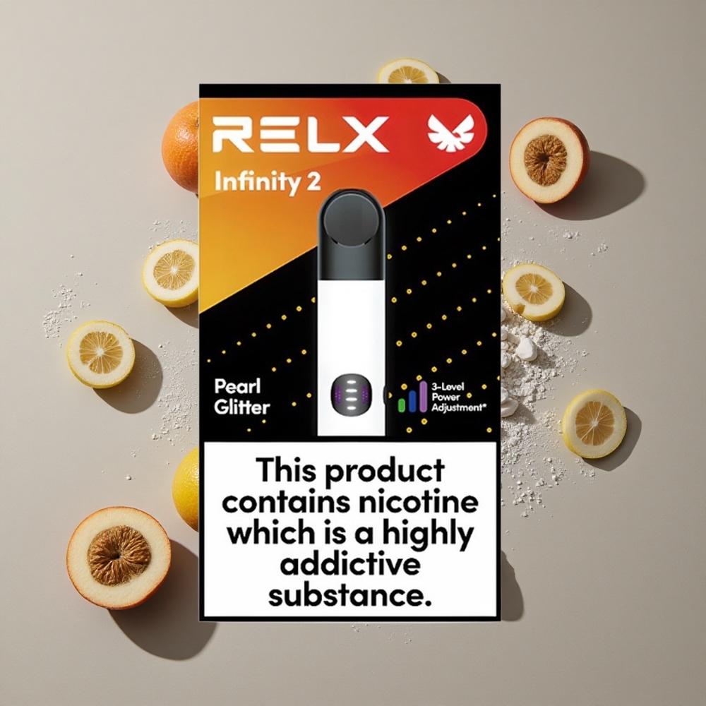 RELX Infinity 2 סיגריה אלקטרונית עם 650 Puffs ו-440mAh אבקת פנינה
