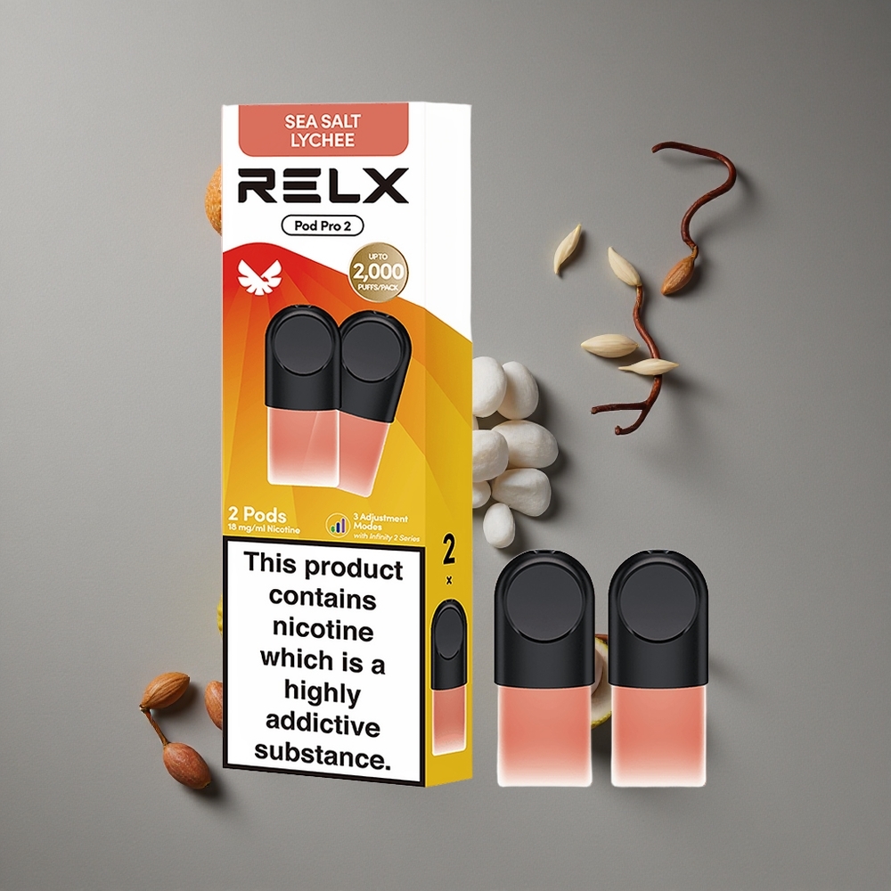 RELX Pod Pro 2 18 ניקוטין 600 Puffs ליץ ים מלח