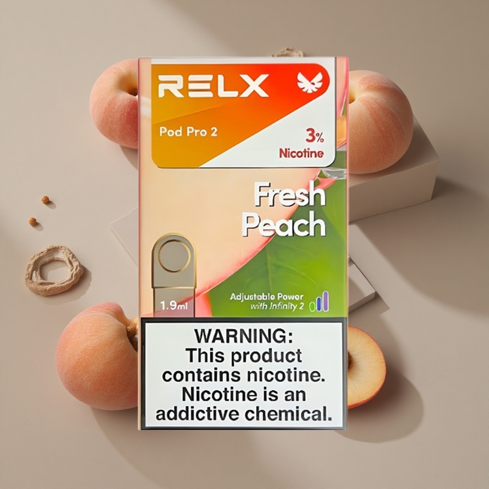 RELX Pod Pro 2 אפרסק טרי 3 ניקוטין 600 Puffs