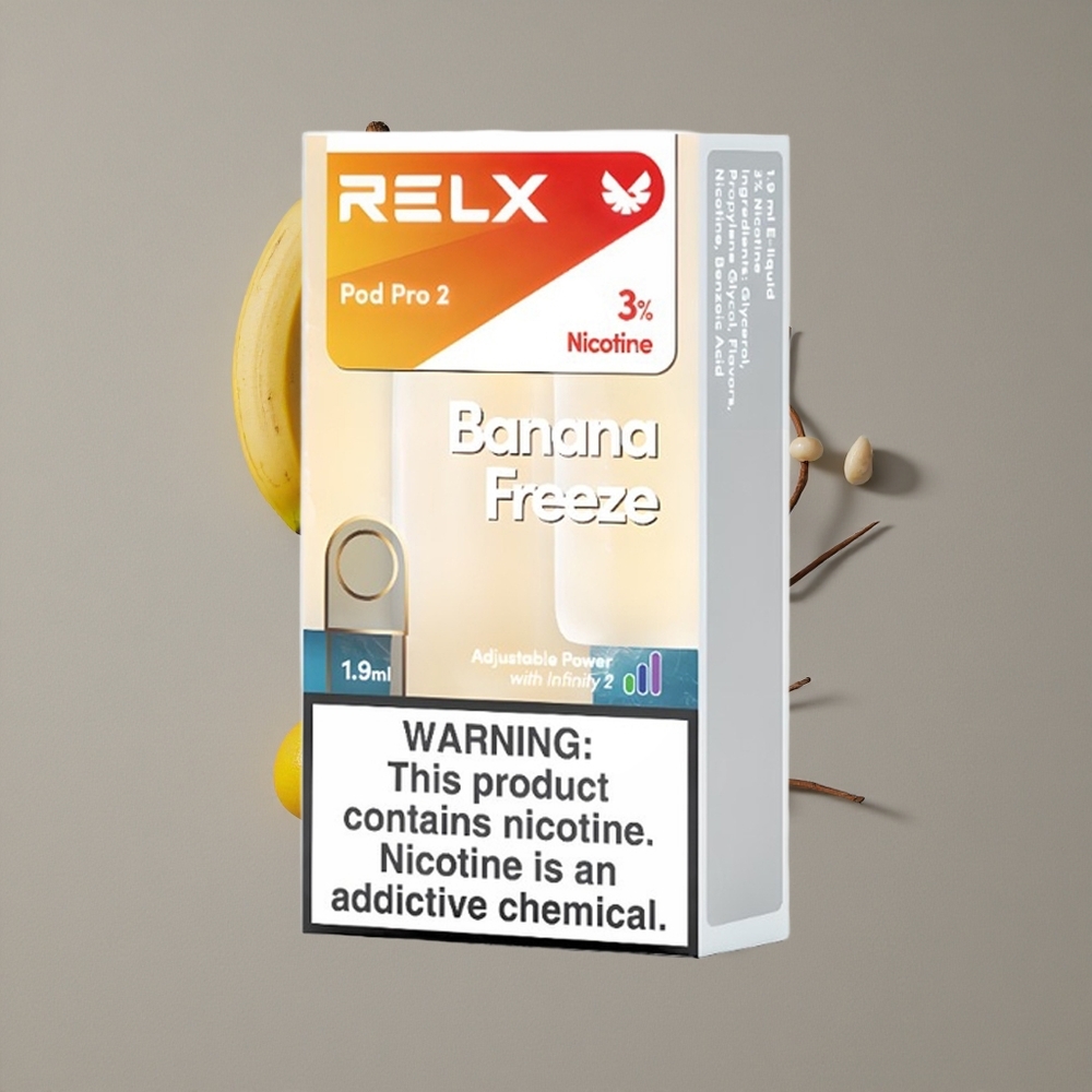 RELX Pod Pro 2 בננה קפואה 3 ניקוטין 600 שאיפות