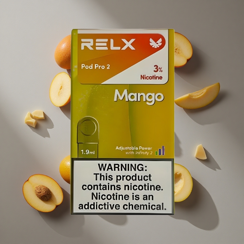 RELX Pod Pro 2 מנגו קרח 3 ניקוטין 600 Puffs