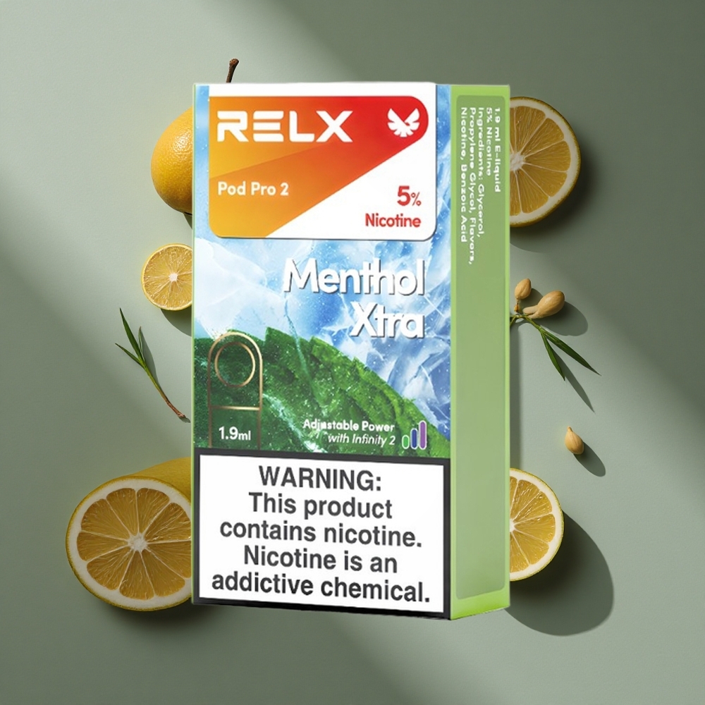 RELX Pod Pro 2 מנטה אקסטרה 5 ניקוטין 600 Puffs