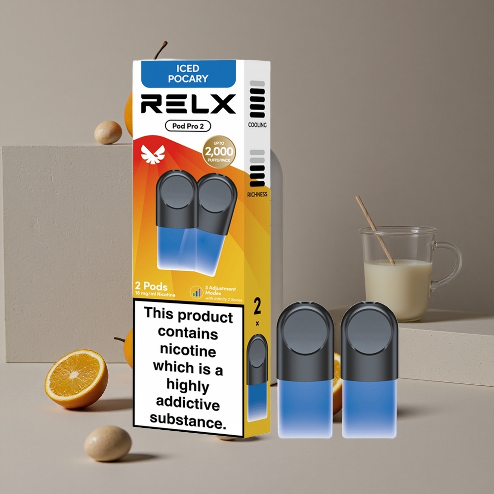 RELX Pod Pro 2 משקה-קרח פוקרי 18 ניקוטין 600 Puffs