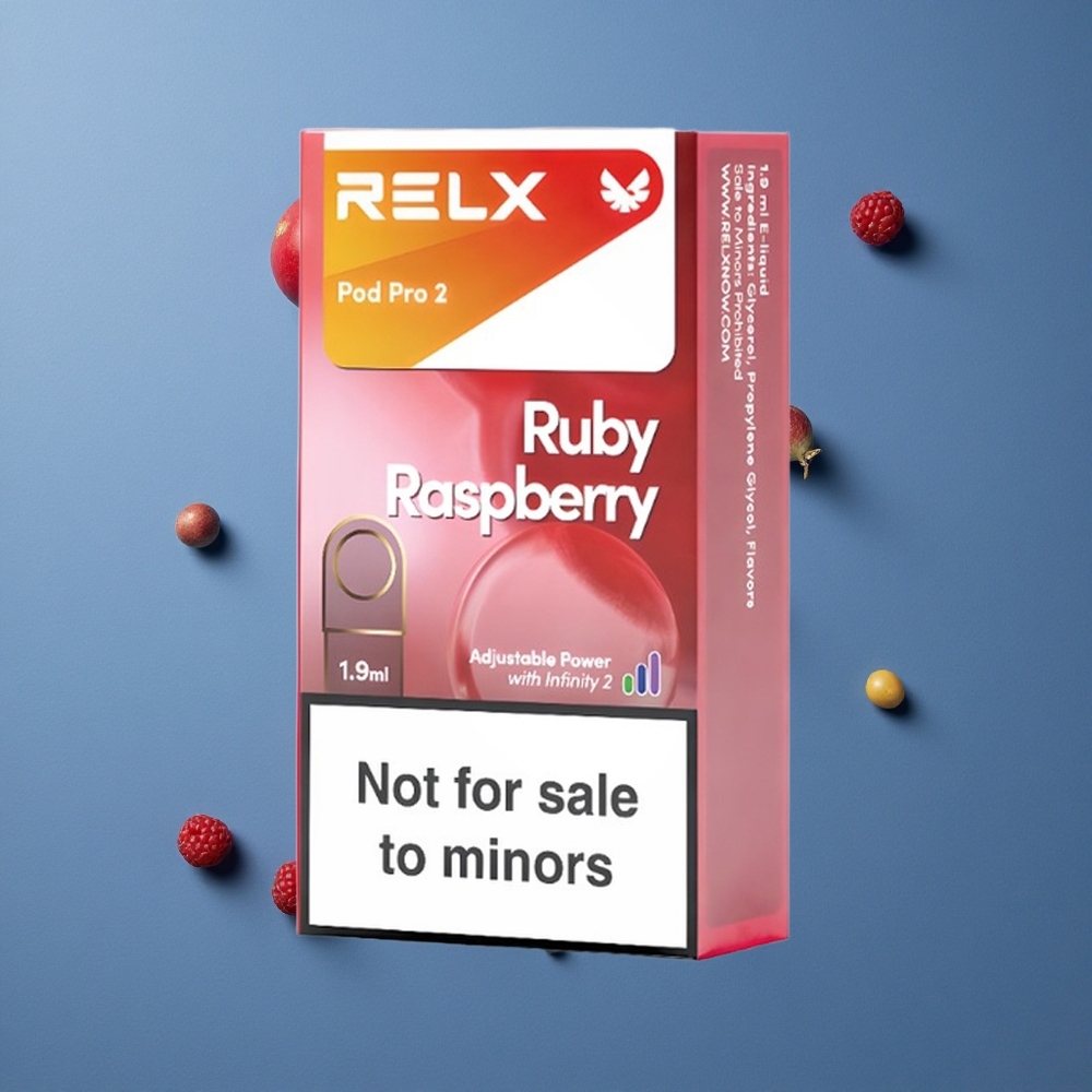 RELX Pod Pro 2 פטל כחול ללא ניקוטין 600 Puffs