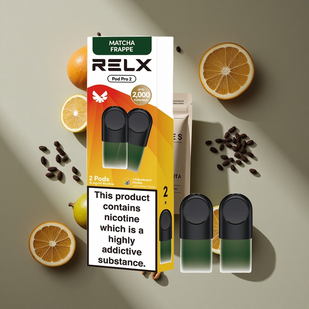 RELX Pod Pro 2 תה-מאצה פרפה 18 ניקוטין 600 Puffs