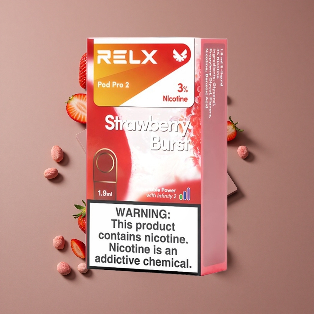 RELX Pod Pro 2 תות פרץ 3 ניקוטין 600 שאיפות