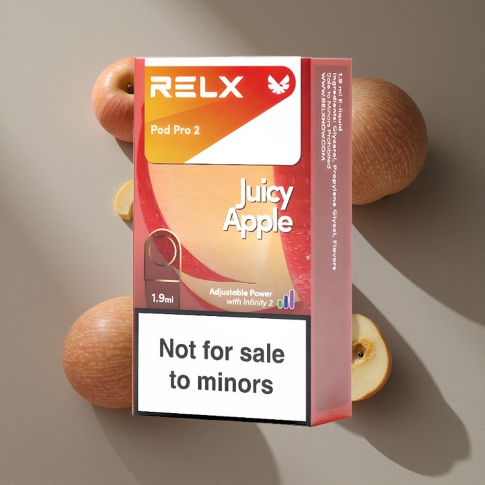 RELX Pod Pro 2 תפוח עסיסי 0 ניקוטין 600 שאיפות