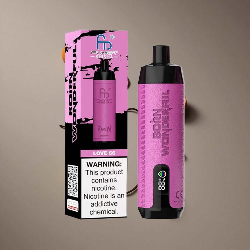 RandM Fumot Shisha 10000 Puffs סיגריה אלקטרונית חד פעמית עם סוללת 850 mAh ואהבה 66 (Ahava 66)