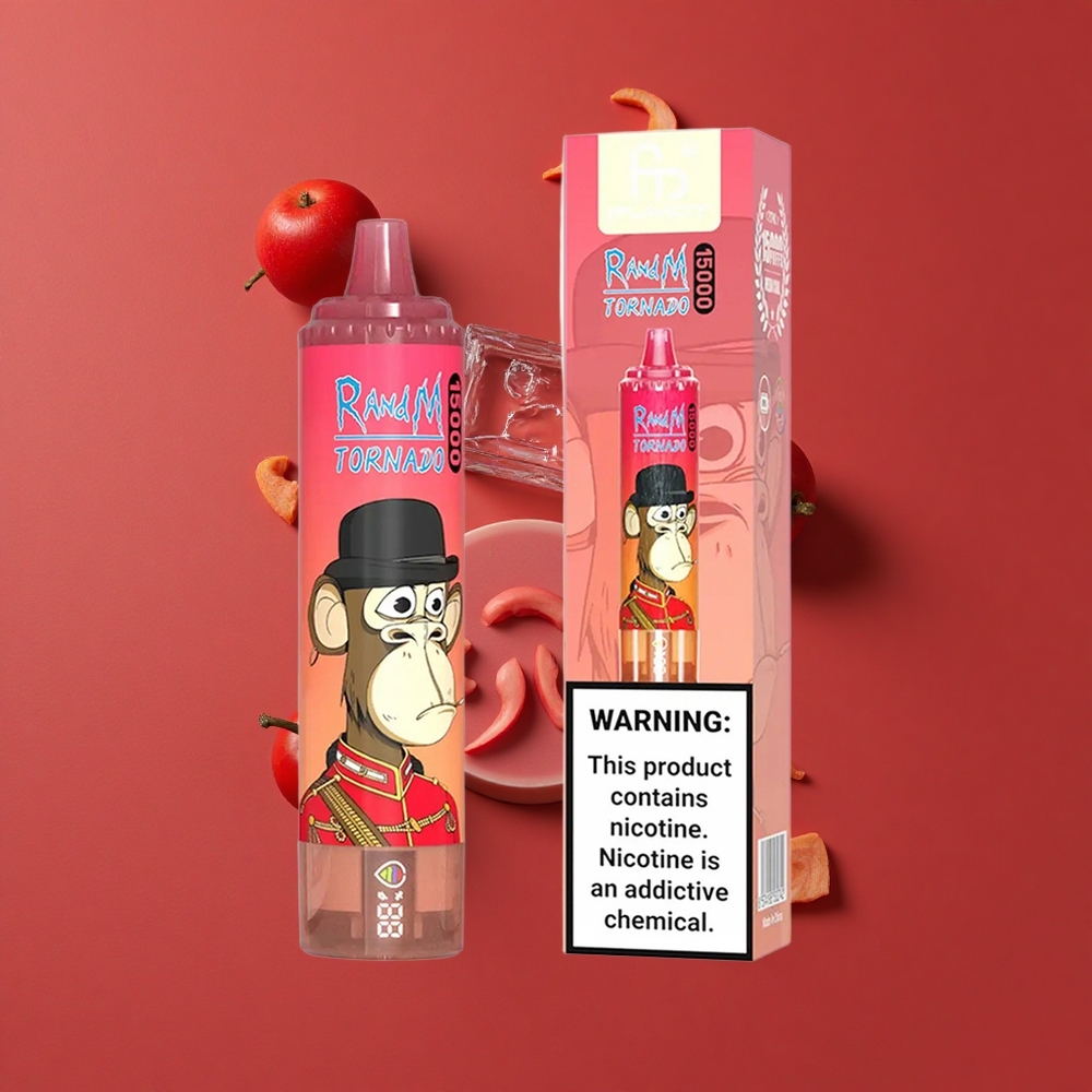 RandM Fumot Tornado 15000 Puffs 25ml אדום אנרגיה קרח