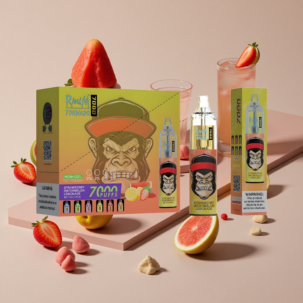 RandM Fumot Tornado 7000 Puffs 14 מ\ל אבטיח תות לימונדה