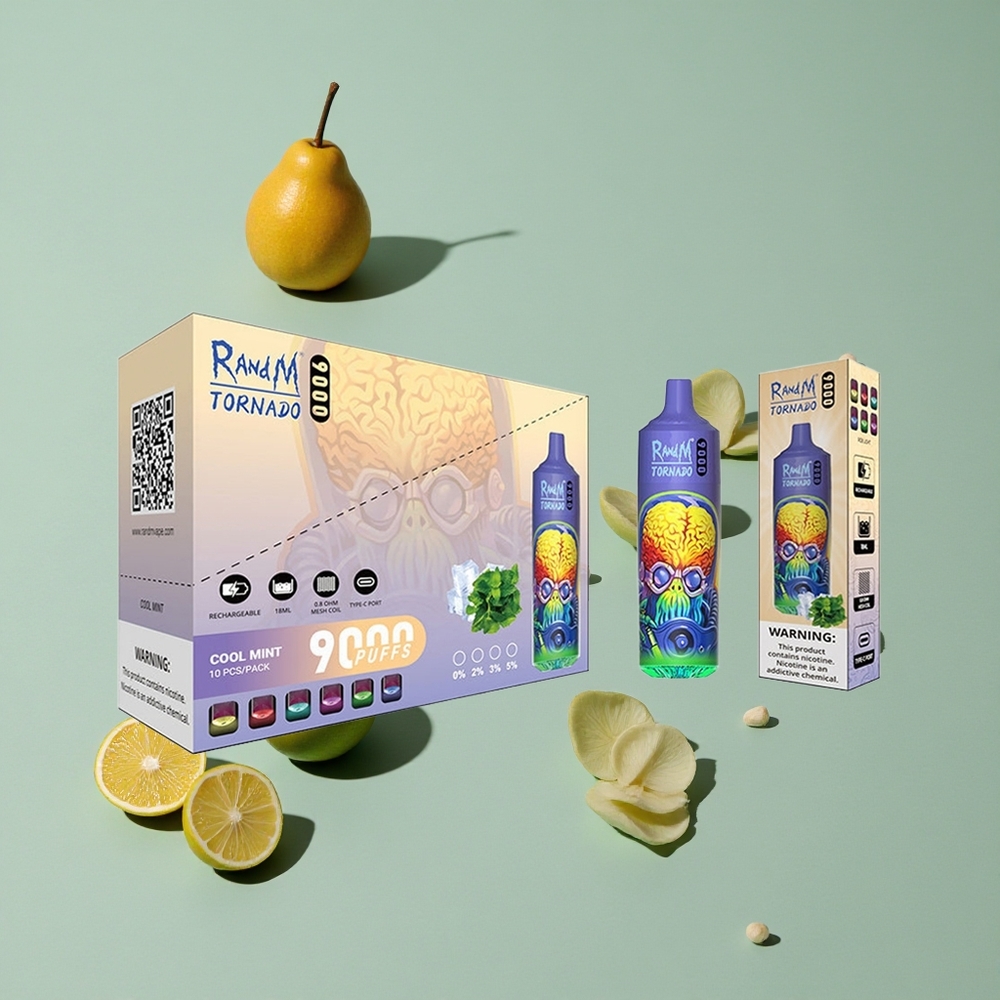 RandM Fumot Tornado 9000 Puffs 18 מ\ל נענע צוננת