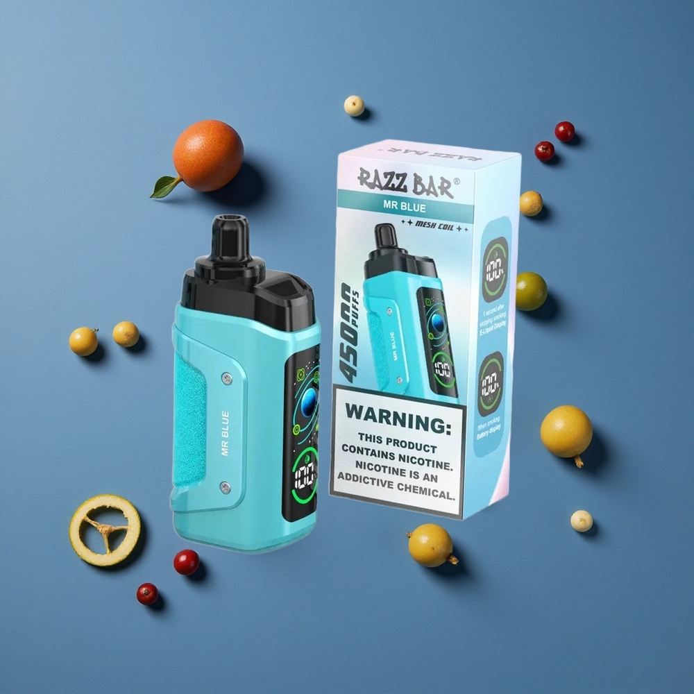 Razz Bar 45000 Puffs מסיר התקן סיבולת גבוהה 10 אוהם סליל רשת מר בלוא