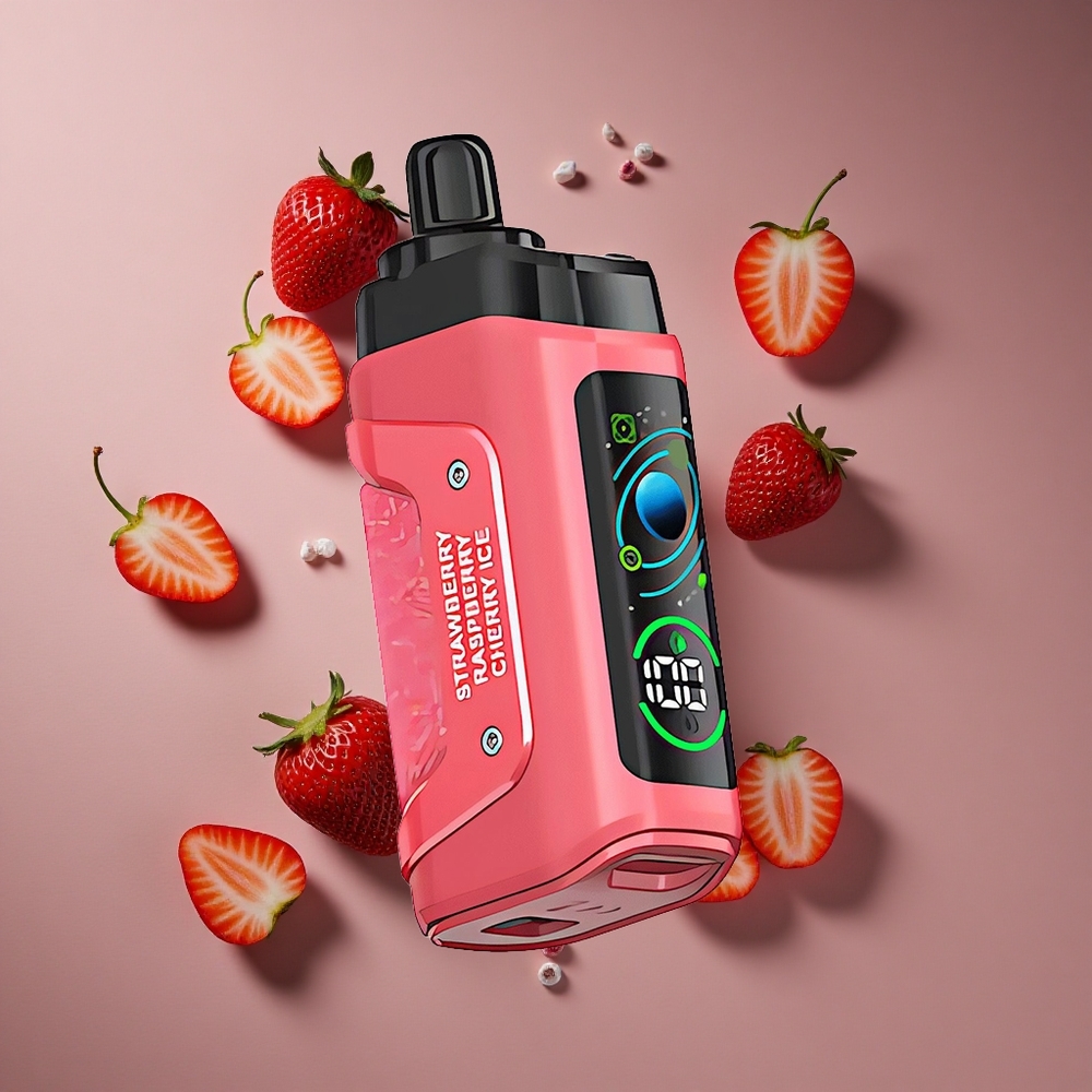 Razz Bar 45000 פאפס סוללה 650 מאח טעם תות דובדבן קרח