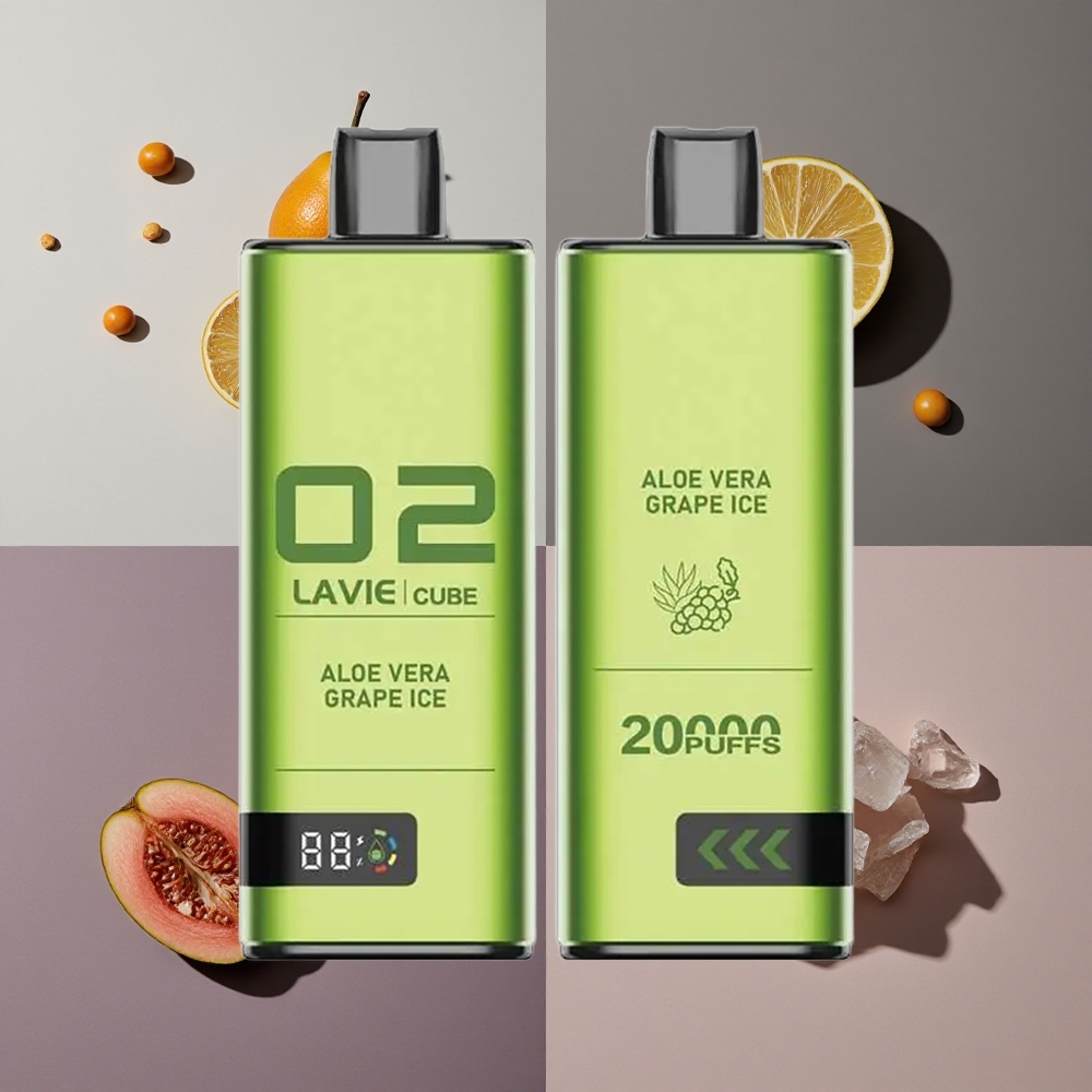 Lavie Cube 20000 Puffs סיגריה חד פעמית אלוורה ענב קרח