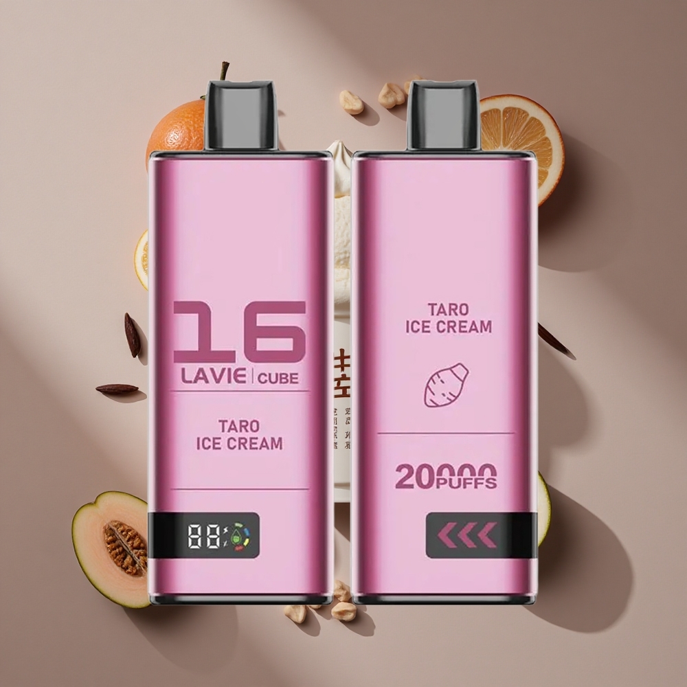 Lavie Cube 20000 Puffs סוללה 600mAh גלידת טארו